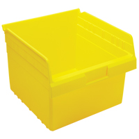 Store-Max Shelf Bins, 11-1/8" W x 8" H x 11-5/8" D, Yellow, 44 lbs. Capacity Absolute Business Supply