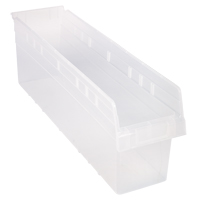 Bacs pour &eacute;tag&egrave;re Store-Max, 6-5/8" la x 8" H x 23-5/8" p, Transparent, Capacit&eacute; 68 lb Absolute Business Supply