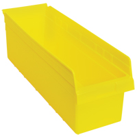 Bacs pour &eacute;tag&egrave;re Store-Max, 8-3/8" la x 8" H x 23-5/8" p, Jaune, Capacit&eacute; 68 lb Absolute Business Supply
