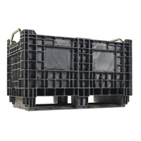 Heavy-Duty BulkTote&reg; Container, 30" L x 16" W x 19.2" H, Black Absolute Business Supply