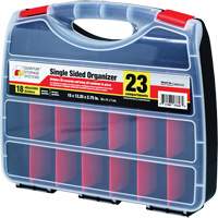 Plastic Compartment Box, 12-1/4" W x 15" D x 2-3/4" H, 23 Compartments Absolute Business Supply