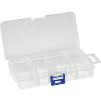 Plastic Compartment Box, 2.75" W x 5.5" D x 1.25" H, 8 Compartments Absolute Business Supply