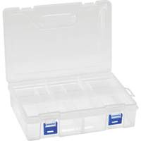 Plastic Compartment Box, 6.25" W x 9.25" D x 2.2" H, 8 Compartments Absolute Business Supply