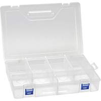 Plastic Compartment Box, 7.75" W x 11.75" D x 2.2" H, 10 Compartments Absolute Business Supply