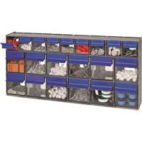 Tilt Bins Unit, 23-5/8" W x 3-5/8" D x 11-1/6" H, 21 Drawers Absolute Business Supply