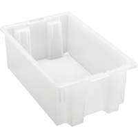 Contenant robuste Stack & Nest, 6" x 11" x 18", Transparent Absolute Business Supply
