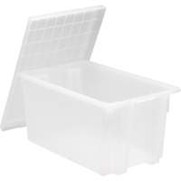 Contenant robuste Stack & Nest, 15" x 19,5" x 29,5", Transparent Absolute Business Supply
