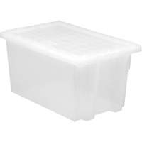 Contenant robuste Stack & Nest, 15" x 19,5" x 29,5", Transparent Absolute Business Supply