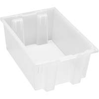 Contenant robuste Stack & Nest, 8" x 13,5" x 19,5", Transparent Absolute Business Supply