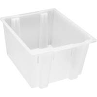 Contenant robuste Stack & Nest, 13" x 19,5" x 23,5", Transparent Absolute Business Supply