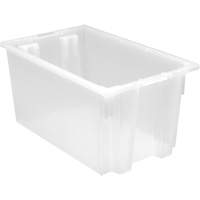 Contenant robuste Stack & Nest, 12" x 15,5" x 23,5", Transparent Absolute Business Supply