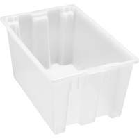 Contenant robuste Stack & Nest, 15" x 19,5" x 29,5", Transparent Absolute Business Supply