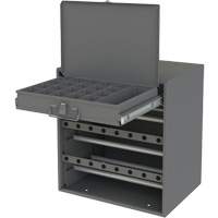 Armoire d'entreposage pour fil et borne, Acier, 1 tiroirs, 15-9/16" x 11-7/8" x 16-3/8", Gris Absolute Business Supply