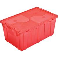 FP243C FliPak Nestable Tote, 26.9" x 16.9" x 12.1", Red Absolute Business Supply