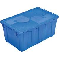 FP243C FliPak Nestable Tote, 26.9" x 16.9" x 12.1", Blue Absolute Business Supply