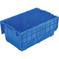 FP243C FliPak Nestable Tote, 26.9" x 16.9" x 12.1", Blue Absolute Business Supply
