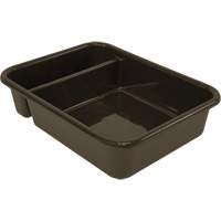 All-Purpose Compartmentalized Storage Tub, 5" H x 15" D x 20" L, Plastic, Brown Absolute Business Supply