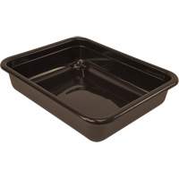 All-Purpose Flat-Bottom Storage Tub, 5" H x 15" D x 20" L, Plastic, Brown Absolute Business Supply
