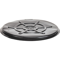 Couvercles protecteurs pour barils, Dessus ferm&eacute;, Convient aux 55 gal. US (45 gal. imp.), Noir Absolute Business Supply