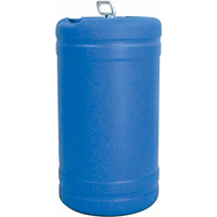Barils en poly&eacute;thyl&egrave;ne &agrave; ouverture &eacute;troite, 15 gal. US (12,49 gal. imp.), Dessus ferm&eacute;, Bleu Absolute Business Supply