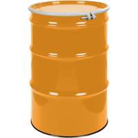 Barils en acier, 55 gal. US (45 gal. imp.), Non doubl&eacute;, Orange, Dessus ouvert, UN1A2/Y1.5/150, Calibre 16 Absolute Business Supply
