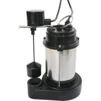 Stainless Steel Housing-Cast Iron Base Sump Pump, 1/3 HP, 3630 GPH Flow Rate Absolute Business Supply