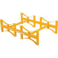 Steel Stackable Drum Rack, 2 Drums, 1600 lbs. Capacity, 45-1/2" W x 29-7/8" D x 12-3/4" H Absolute Business Supply