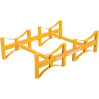 Steel Stackable Drum Rack, 2 Drums, 1600 lbs. Capacity, 45-1/2" W x 29-7/8" D x 12-3/4" H Absolute Business Supply