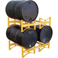 Steel Stackable Drum Rack, 2 Drums, 1600 lbs. Capacity, 45-1/2" W x 29-7/8" D x 12-3/4" H Absolute Business Supply