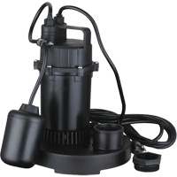 Thermoplastic Submersible Sump Pump, 2560 GPH, 115 V, 4.6 A, 1/3 HP Absolute Business Supply