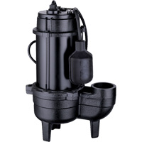 Cast Iron Sewage Pump, 120 V, 9.5 A, 6000 GPH, 1/2 HP Absolute Business Supply