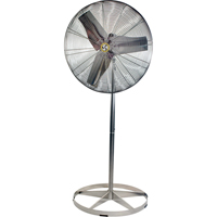 Ventilateurs &agrave; circulation d'air en acier inoxydable, lavables &agrave; grande eau pour service alimentaire, Industriel, 1 Vitesses, Diam&egrave;tre de 30" Absolute Business Supply