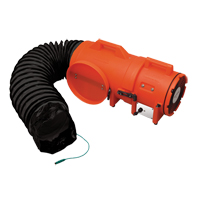 ALLEGRO INDUSTRIES 8" Plastic COM-PAX-IAL Blowers, 1/3 HP, 900 CFM, Explosion Proof Absolute Business Supply