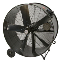 Heavy-Duty Fixed Belt Drive Drum Fan, Industrial, 2 Speed, 42" Diameter Absolute Business Supply