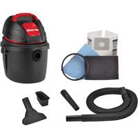 Portable Shop Vacuum, Wet-Dry, 2.5 HP, 2.5 US Gal. (9.5 Litres) Absolute Business Supply