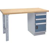 &eacute;tabli robuste, Porte a/combinaison de tiroirs, Cap 1500 lb, 72" la x 30" p, 34" h Absolute Business Supply