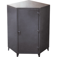 Corner Cabinets, Steel, 4 Shelves, 72" H x 48" W x 24" D, Grey Absolute Business Supply