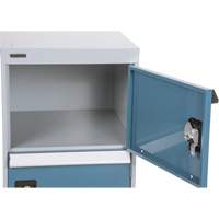 Two-Door Pedestal Workbench, 28" H x 18" W x 21" D Absolute Business Supply