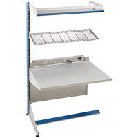 Arlink Preconfigured Workstation, 36" W x 28" D x 84" H, Single Sided Add-On Absolute Business Supply