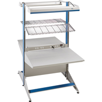 Arlink Preconfigured Workstation, 36" W x 56" D x 84" H, Double Sided Corner Add-On Absolute Business Supply