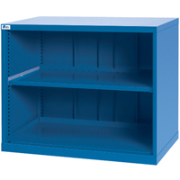 Shelf Cabinets, Steel, 33-1/2" H x 40-1/4" W x 22-1/2" D, Bright blue Absolute Business Supply