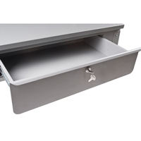 Wall-Mounted Shop Desk, 34-1/2" W x 28" D x 31" H, Grey Absolute Business Supply