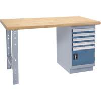 &eacute;tabli, Porte a/combinaison de tiroirs, Cap 2500 lb, 60" la x 36" p, 34" h Absolute Business Supply