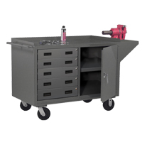 Armoire d'&eacute;tabli mobile, Acier Surface Absolute Business Supply