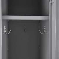 Clean Line Lockers, 3 -tier, Bank of 4, 48" x 18" x 82", Steel, Charcoal, Rivet (Assembled) Absolute Business Supply