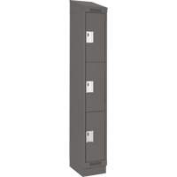 Casiers Clean Line, 3 niveaux, 12" x 18" x 82", Acier, Charbon, Rivet (assembl&eacute;) Absolute Business Supply