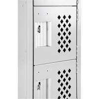 Casiers &eacute;conomiques perfor&eacute;s et assembl&eacute;s Clean Line, 6 niveaux, Bloc de 4, 18" x 72" x 12", Acier Absolute Business Supply