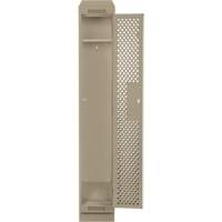 Clean Line Lockers, 12" x 15" x 82", Steel, Beige, Rivet (Assembled), Perforated Absolute Business Supply