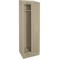Casiers Clean Line, Bloc de 2, 24" x 18" x 82", Acier, Beige, Rivet (assembl&eacute;), Perfor&eacute; Absolute Business Supply