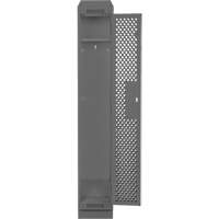 Clean Line Lockers, 12" x 15" x 82", Steel, Charcoal, Rivet (Assembled), Perforated Absolute Business Supply